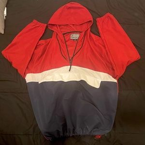 Red, White and Blue Windbreaker